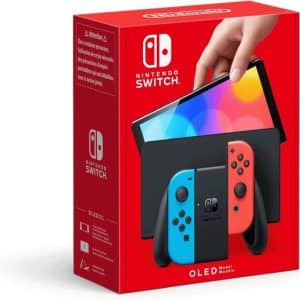 NINTENDO CONSOLA OLED NEON Incluye Base/ 2 Mandos Joy-Con
