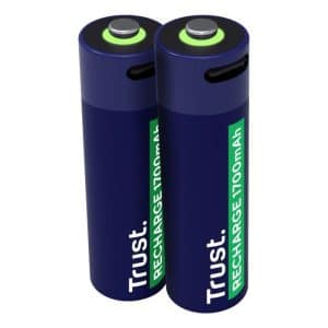 TRUST PILA RECARGABLE USB-C AA 1700 MAH PACK 2 UD