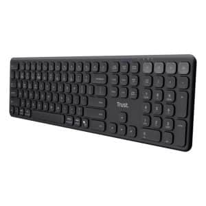 TRUST TECLADO WIRELESS VAIYA NEGRO
