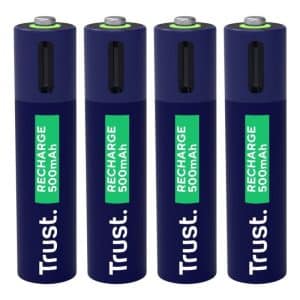 TRUST PILA RECARGABLE USB-C AAA PACK 4 UD