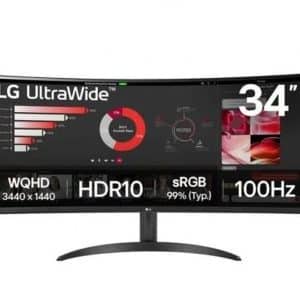 LG MONITOR PROFESIONAL ULTRAPANORAMICO CURVO34WR50QK-B 34 WQHD NEGRO HDMI / 5MS
