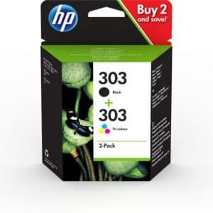 HP CARTUCHO 3YM92AE KIT COLOR Y NEGRO Nº 303