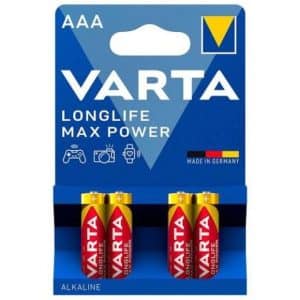 VARTA PAQUETES DE PILAS ALCALINAS VAR10473 MAX POWER AAA 1,5V LR03