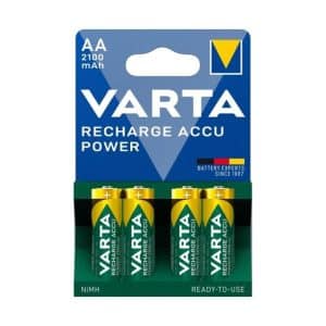 VARTA PAQUETES DE PILAS VAR55069 HR6 AA RECARGABLES 2100MAH BLISTER *4