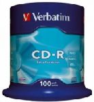 VERBATIM CD-R 700MB 52X 80MIN BOTE 100U