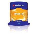 VERBATIM DVD-R 4.7GB 16X AZO BOTE 100U