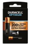 DURACELL OPTIMUM 200 DROLR6B4 PILA ALCALINA AA LR6 BLISTER X4