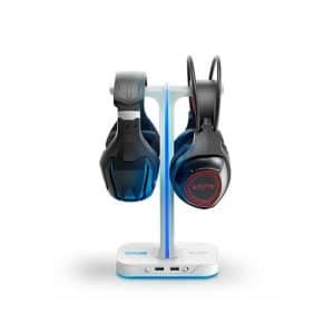 ENERGY SISTEM SOPORTE PARA AURICULAR ESG S3 DUO RGB/2XUSB/SPORTE SMARTPHONE/DOS AURICULARES