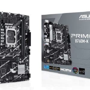 ASUS PLACA BASE PRIME B760M-K M-ATX LGA1700 GEN 14.ª -13.ª 12.ª / 2xDDR5 / 1 x VGA / 1 x HDMI / 2 x