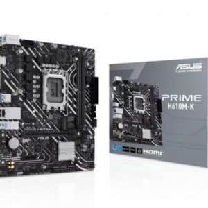 ASUS PLACA BASE PRIME H610M-K LGA1700 MICRO ATX 14th, 13th, 12th Gen/2 x DIMM DDR5/1 x VGA/1 x