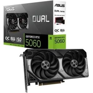 ASUS TARJETA GRAFICA DUAL GEFORCE RTX 5060 OC/ 8GB GDDR7