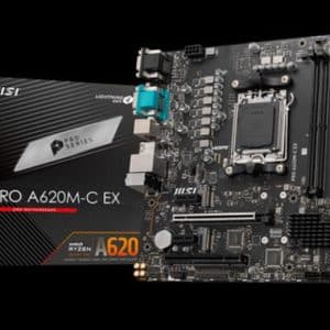 MSI PLACA BASE PRO A620M-C EX AM5 MATX 2XDDR5 MATX/2XDDR5/1 x VGA/ 1 xHDMI/ 1 x USB-C