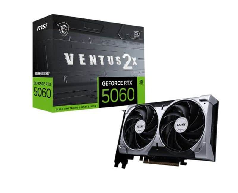 MSI TARJETA GRAFICA RTX 5060 8G VENTUS 2X OC