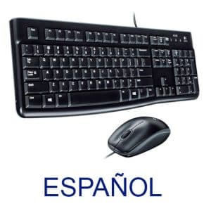 LOGITECH TECLADO Y RATON CON CABLE USB NEGRO MK120
