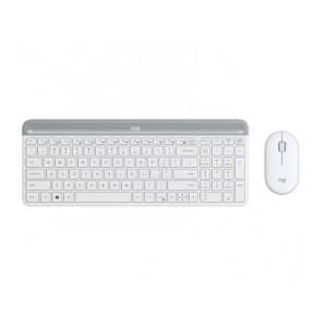 LOGITECH TECLADO Y RATON WIRELESS SLIM COMBO MK470 BLANCO