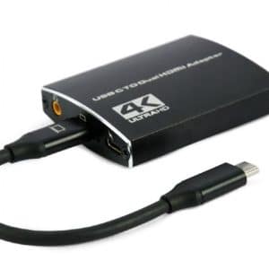GEMBIRD ADAPTADOR USB-C A HDMI DUAL 4K 60HZ NEGRO