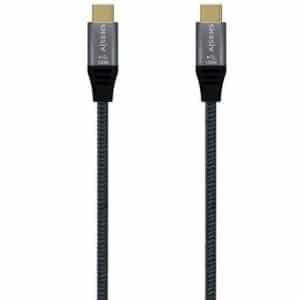 AISENS CABLE USB-C A USB-C 3.2 60CM GRIS Hasta 100W/ 2500Mbps