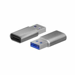 AISENS ADAPTADOR USB 3.2 GEN2 USB-C HEMBRA A USB-A MACHO GRIS