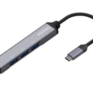 AISENS HUB USB 3.1 USB-C 4 PUERTOS TIPO A/ GRIS