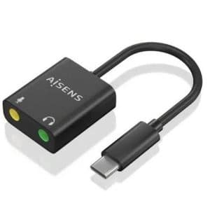 AISENS CONVERSOR USB-C A AUDIO 48KHZ USB-C/M-2XJACK 3.5/H 10CM