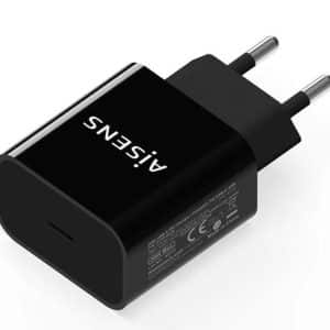 AISENS CARGADOR PARED 20W USB-C/ NEGRO