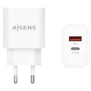 AISENS CARGADOR PARED A110-0681 USB-C/ USB 20W BLANCO