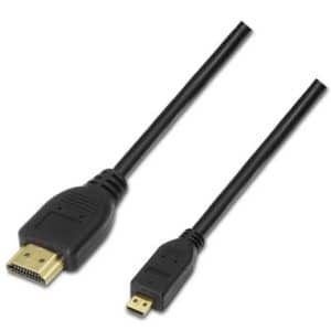 AISENS CABLE HDMI MACHO- MICRO HDMI MACHO/ 1.8M/ NEGRO