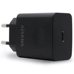 AISENS CARGADOR PARED USB-C PD3.0 1 PUERTO 1xUSB-C 20W NEGRO