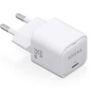 AISENS CARGADOR PARED GAN 35W 1XUSB-C PD3.0 QC4.0 BLANCO