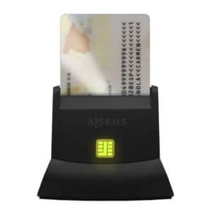 AISENS LECTOR DE DNI-E Y TARJETA NEGRO