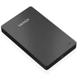 AISENS CAJA EXTERNA ASE-2542B DISCO DURO 2.5 USB 3.1 SIN TORNILLOS NEGRA
