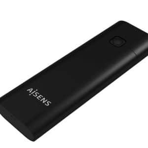 AISENS CAJA EXTERNA ASM2-020B SSD M.2 NVME USB 3.1 GEN 2/ SIN TORNILLOS/ NEGRO