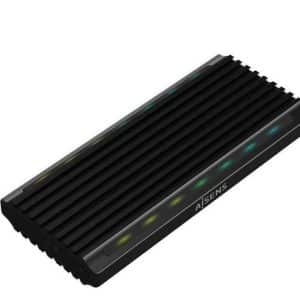 AISENS CAJA EXTERNA ASM2-RGB012B SSD M.2 SATA NVME USB 3.2 GEN 2/ SIN TORNILLOS/ NEGRO