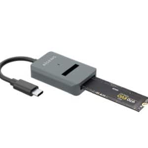 AISENS ADAPTADOR DOCK USB-C PARA SSD M2 SATA/ GRIS NVME NGFF AISENS ASUC-M2D012-GR