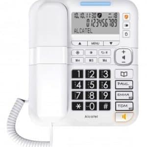 ALCATEL TELEFONO FIJO COMPACTO TMAX70 BLANCO