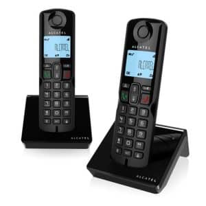 ALCATEL TELEFONO INALAMBRICO DECT S280 DUO NEGRO