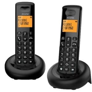 ALCATEL TELEFONO INALAMBRICO DEC E160 DUO NEGRO
