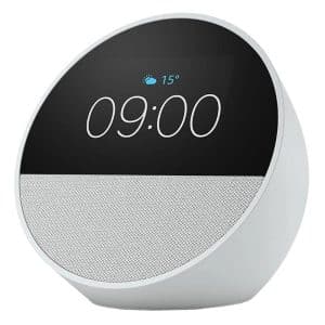 AMAZON ALTAVOZ INTELIGENTE + DESPERTADOR ECHO SPOT (2024) BLANCO - ALEXA