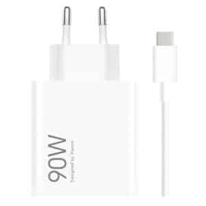 XIAOMI CARGADOR DE PARED 90W HYPERCHARGE USB-A COMBO BLANCO CARGADOR + CABLE