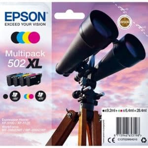 EPSON CARTUCHO TINTA T02W6 Nº 502XL VALUE PACK 4 COLORES