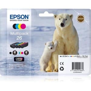 EPSON CARTUCHO TINTA T2616 Nº 26 VALUE PACK 4 COLORES