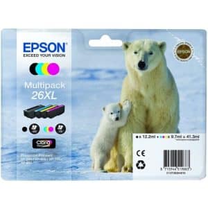 EPSON CARTUCHO TINTA T2636 Nº26XL VALUE PACK 4 COLORES