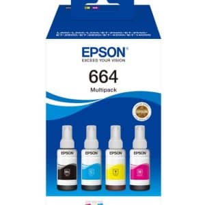 EPSON BOTE TINTA 664 ECOTANK MULTIPACK 4 COLORES
