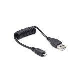 GEMBIRD CABLE ESPIRAL USB A MICRO-USB 0.6M