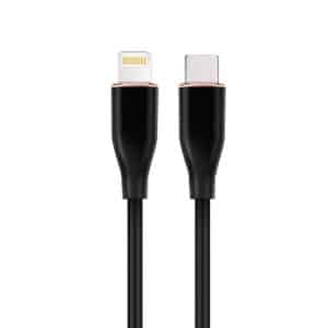GEMBIRD CABLE USB-C A LIGHTNING 1,5M NEGRO SILICONA