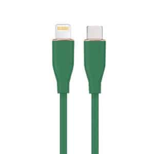 GEMBIRD CABLE USB-C A LIGHTNING 1,5M VERDE SILICONA