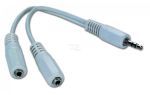 GEMBIRD CABLE JACK DIVISOR 1M/2 H BLANCO