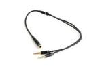 GEMBIRD CABLE ADAPTADOR DE AUDIO MAS MICROFONO DE 3,5MM A 2 DE 3,5MM 0,2M