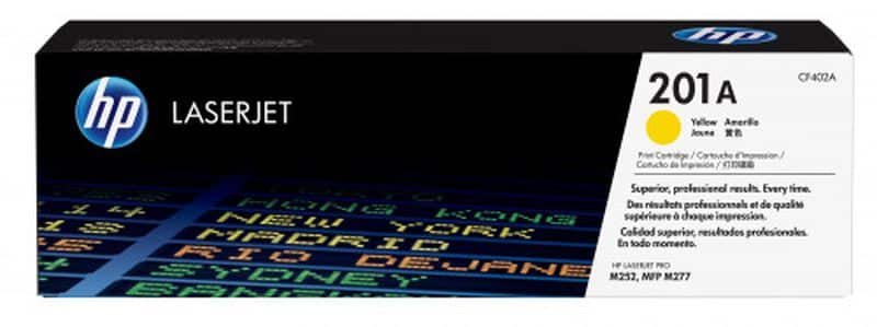 HP tóner CF402A AMARILLO Nº 201A