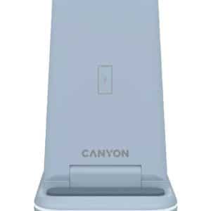 CANYON CARGADOR INALAMBRICO PLEGABLE WS-304 2 EN 1 AZUL POLVO